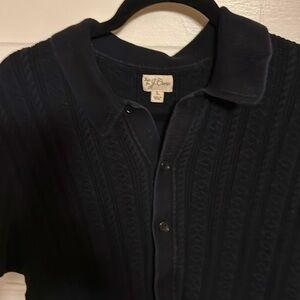 J.Crew men knit button front size large